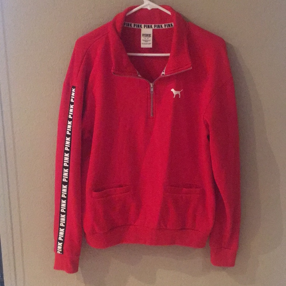 PINK Red Sweatshirt